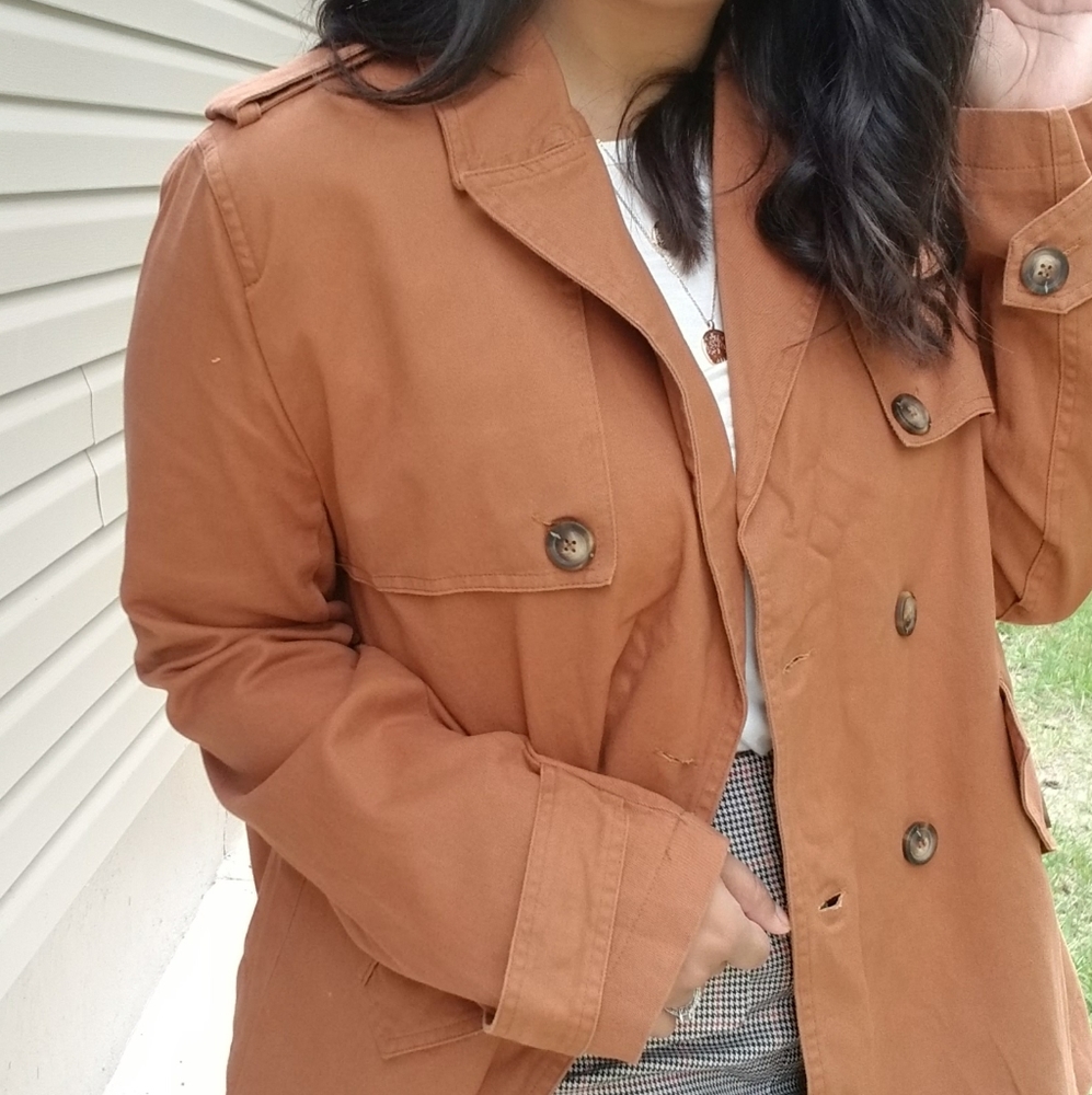 𝘽𝙊𝙂𝙊| RUSTY BUTTON BOYFRIEND JACKET - Picture 5 of 5